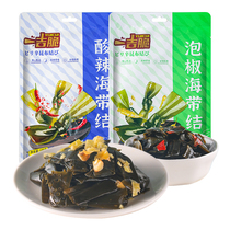 One Giri Crunchy Kelp Knot Acid Spicy pepper Pepper Flakes 100gx6 Bag Open bag ready-to-use Spicy Casual Snacks