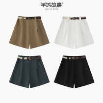 The new Han edition design of the new Han - shan version of straight casual shorts of straight tube shorts