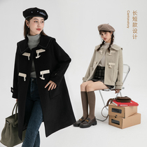 (Out-of-the-cooks ) Horns and Hair Button hairs the long-term new small short-duty coat in the coat of girls and doll collar