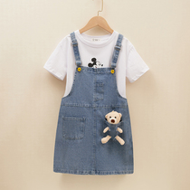 Girl Denim Guve Sky Suit Two Sets Baby Baby Faby Forem Air