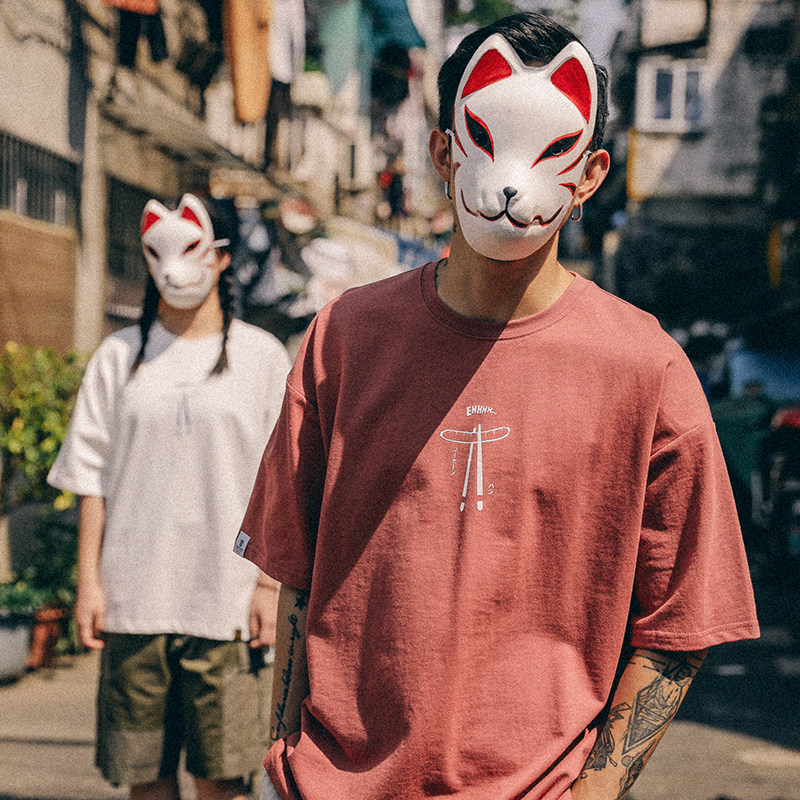 All village summer men's day is a simple printing short sleeve casual T-shirt couples half-sleeved and relaxed Han tag