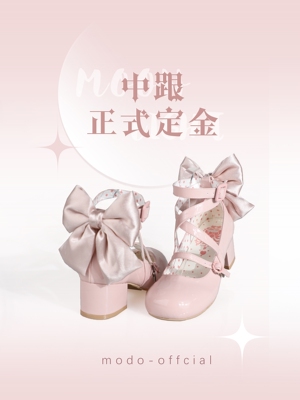 taobao agent Spot 丨 Monthly Moon Tonight 丨 Modo original lolita shoes cute round head low heel shoes