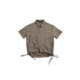 Freshclean streamer drawstring houndstooth shirt