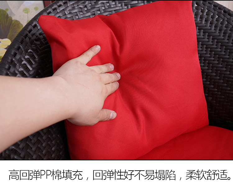 Kết hợp ngoài trời ban công bàn ghế mây đơn giản hiện đại ba mảnh sân vườn giải trí đồ nội thất ghế mây năm mảnh ghế giả mây ngoài trời