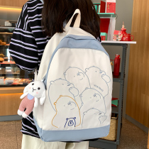 Gao Yan value ins schoolbag Japanese college style backpack large capacity Net red shoulder bag female college students simple Forest Department