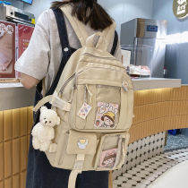 Japanese schoolbags middle school students middle school students large-capacity Net red bumpers niche design sense of Academy