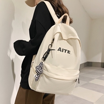 Double Shoulder Bag Men Casual Brief College Students High School School Bags Men Ins Tide Fashion 100 Hitchhiking Backpack Women