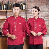 Красный топ с одним кусочком (с длинным рукавом)