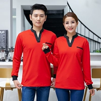 Красный лонгслив