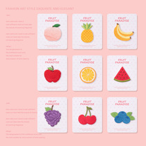 Fruit embroidery clothes mobile phone decoration stickers stickers with fashion self-adhesive backpack patch patch