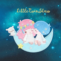 Moons little couple Cartoon Embroidery Sticker Sticker Mobile Shell Handbook Clothes DIY Patch