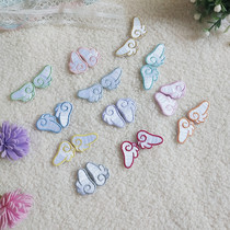 Multi-color angel wings patch embroidery cloth patch bag shoes clothes down jacket DIY decorative decals self-adhesive viscose