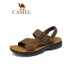 Giày nam Camel 2018 mùa hè da mềm mại kinh doanh bình thường hai đôi dép và dép nam ngoài trời dép chống trượt nam giày  nam Sandal