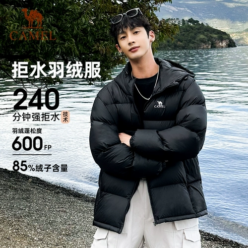 Короткий дорожный бархатный зимний универсальный пуховик с пухом подходит для мужчин и женщин, утиный пух