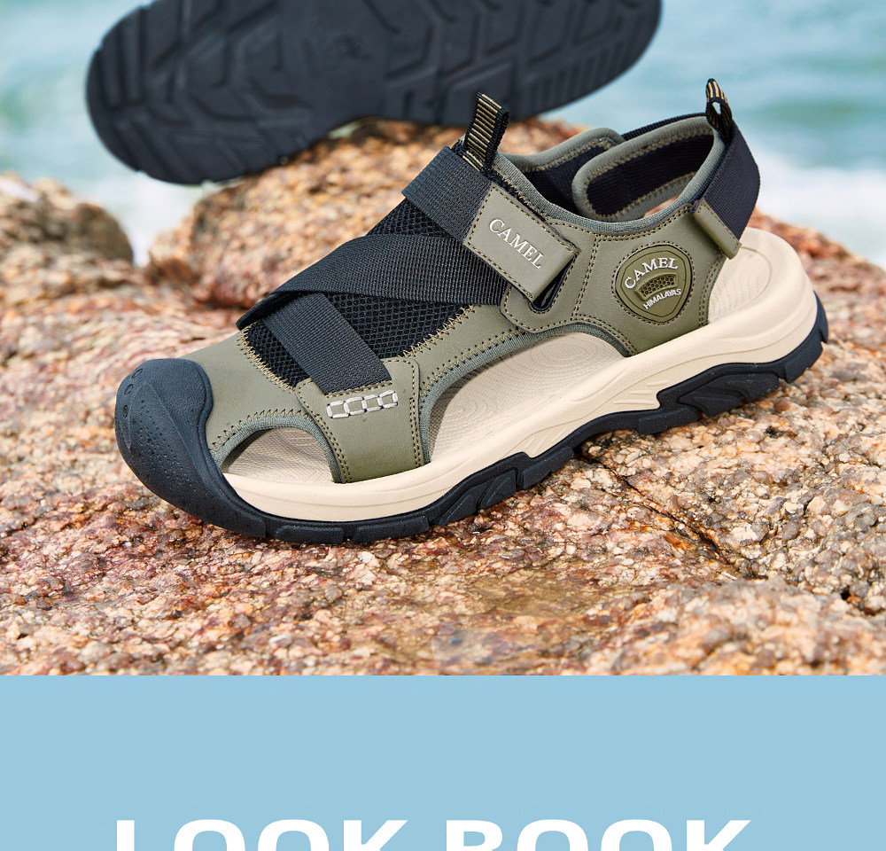 Летняя дышащая мягкая пуля с амортизацией, мужские дорожные спортивные сандалии для отдыха 