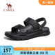 ເກີບຜູ້ຊາຍ Camel Summer Sandals 2024 ທຸລະກິດຫນັງແທ້ໃຫມ່ ເກີບແຕະແລະເກີບແຕະ Cowhide Casual Dad Beach Shoes