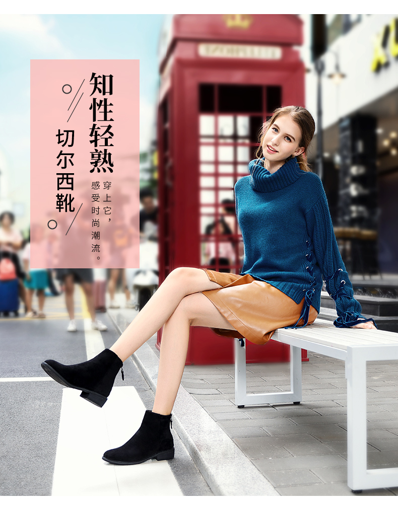 Camel 骆驼 女式粗跟裸靴 天猫优惠券折后￥119包邮（￥239-120）四季款、加绒保暖款多色可选