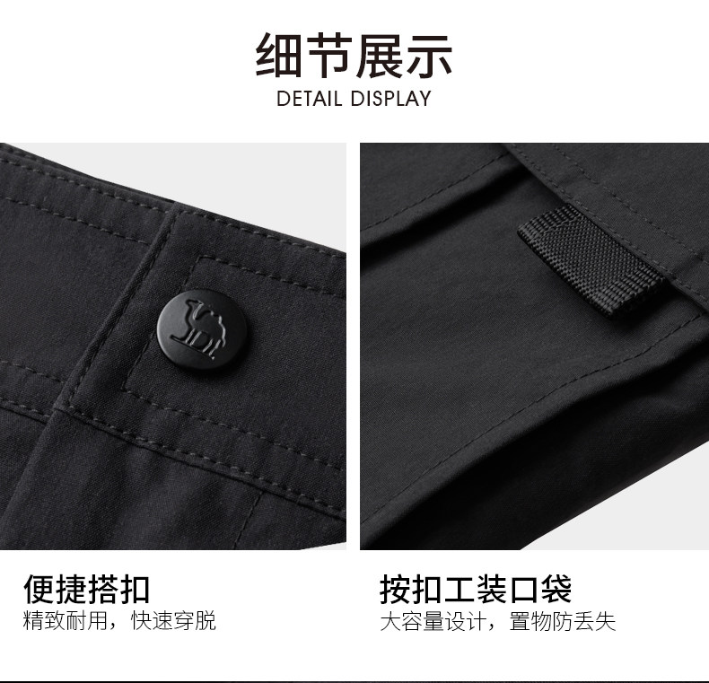 Дорожные спортивные утепленные модные трендовые штаны, свободный прямой крой Camel 