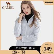 Camel womens fleece jacket womens 2022 winter season polar fleece warm double-sided fleece jacket thickened jacket men