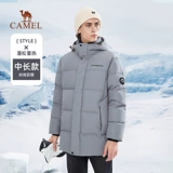 Демисезонный пуховик, черная утепленная удерживающая тепло ветрозащитная толстовка с капюшоном, средней длины