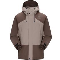 (Wildness) Camel Outdoor Jacket Mens Windproof and Waterproof Jacket 2024 New Rainproof Mountaineering Suit AK80