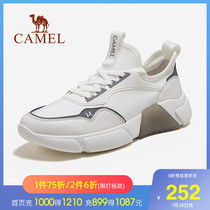 Camel mens shoes 2021 spring sports shoes mens leather versatile casual shoes mens trendy shoes outdoor board shoes running shoes