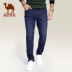 Lạc đà mùa xuân kinh doanh giản dị quần jean thẳng vi đàn hồi giặt quần âu nam shop đồ nam Cao bồi