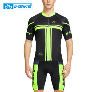 INBIKE 短袖骑行服套装男上衣短裤透气夏季山地车自行车骑行装备