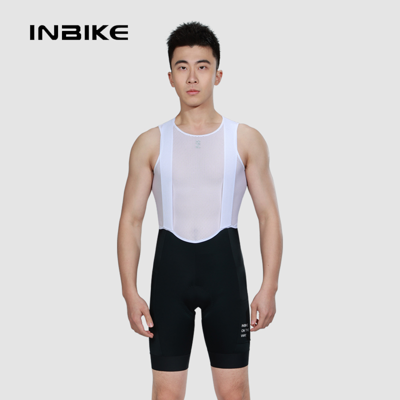 Lampada Inbike Bib Cycling Shorts for Men, New Spring/Summer High-Waisted with Pockets, Suitable for Road and Mountain Biking