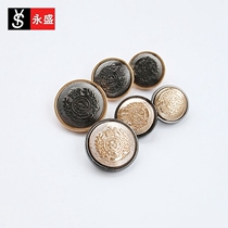 Upscale metal round hand sewn buckle large clothes sweater sweater suits men and women 100 hitch button buttoned sub clothing accessories