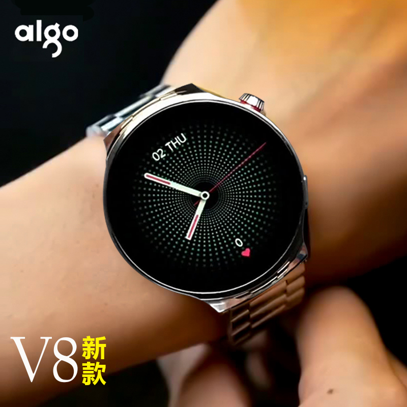 [Official Genuine High-End Large Screen] Aigo Patriot V8 Smart Watch Flagship Edition Ai Men's 2026 New Model Round Bluetooth Phone Men's Sports Black Technology Men's Watch for Adults
