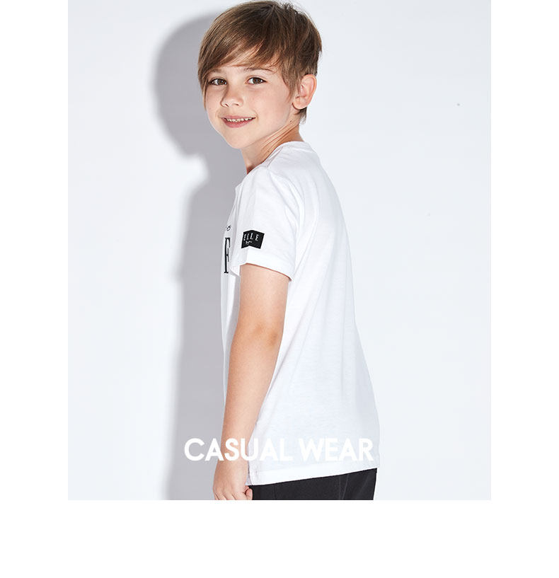 ELLE kids 男童圆领短袖T恤 图7