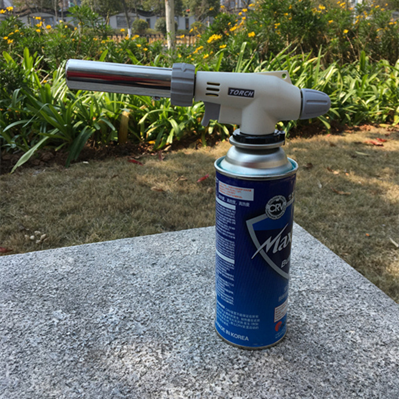 Handstand spray gun spray gun spray lamp handy card gas tank Lighter Ignition Gun Barbecue Point Carbon without gas tank