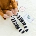 Coral nhung trên đầu gối vớ xà cạp vớ ngủ mùa đông cao ống khăn dài xà cạp