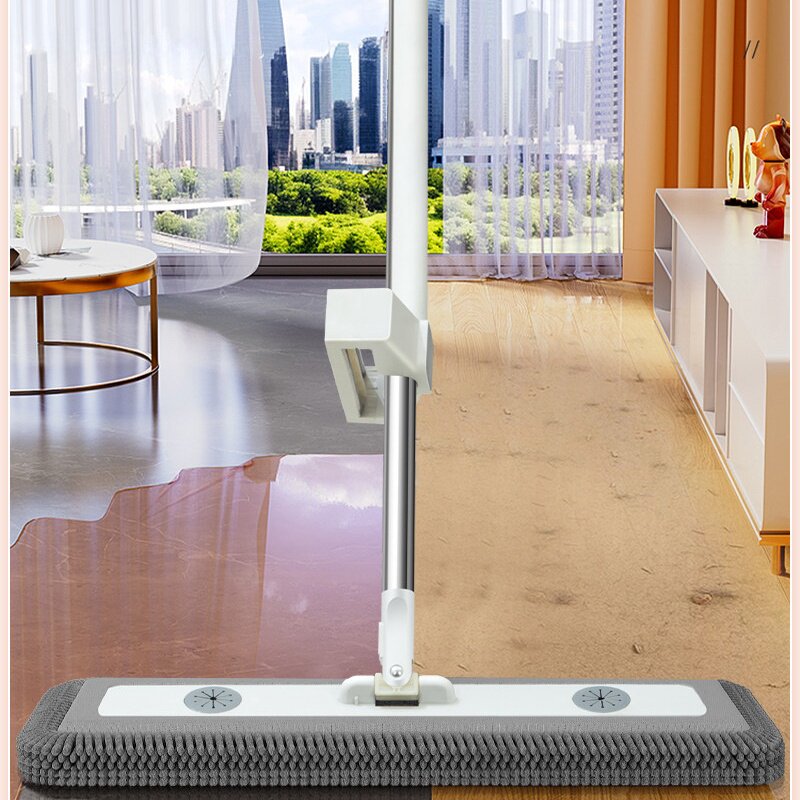 雪尼尔拖把家用免手一拖新款懒人湿两用拖地神器大号拖布吸水3