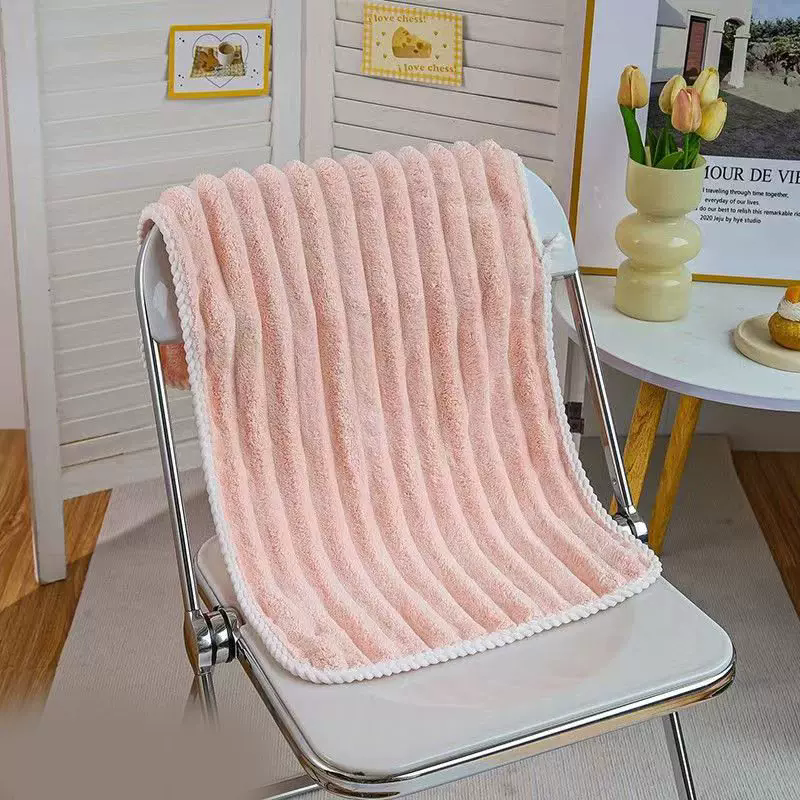 毛巾吸水珊瑚绒速干成人洗脸不易洗澡面巾学生宿舍糖果色柔软