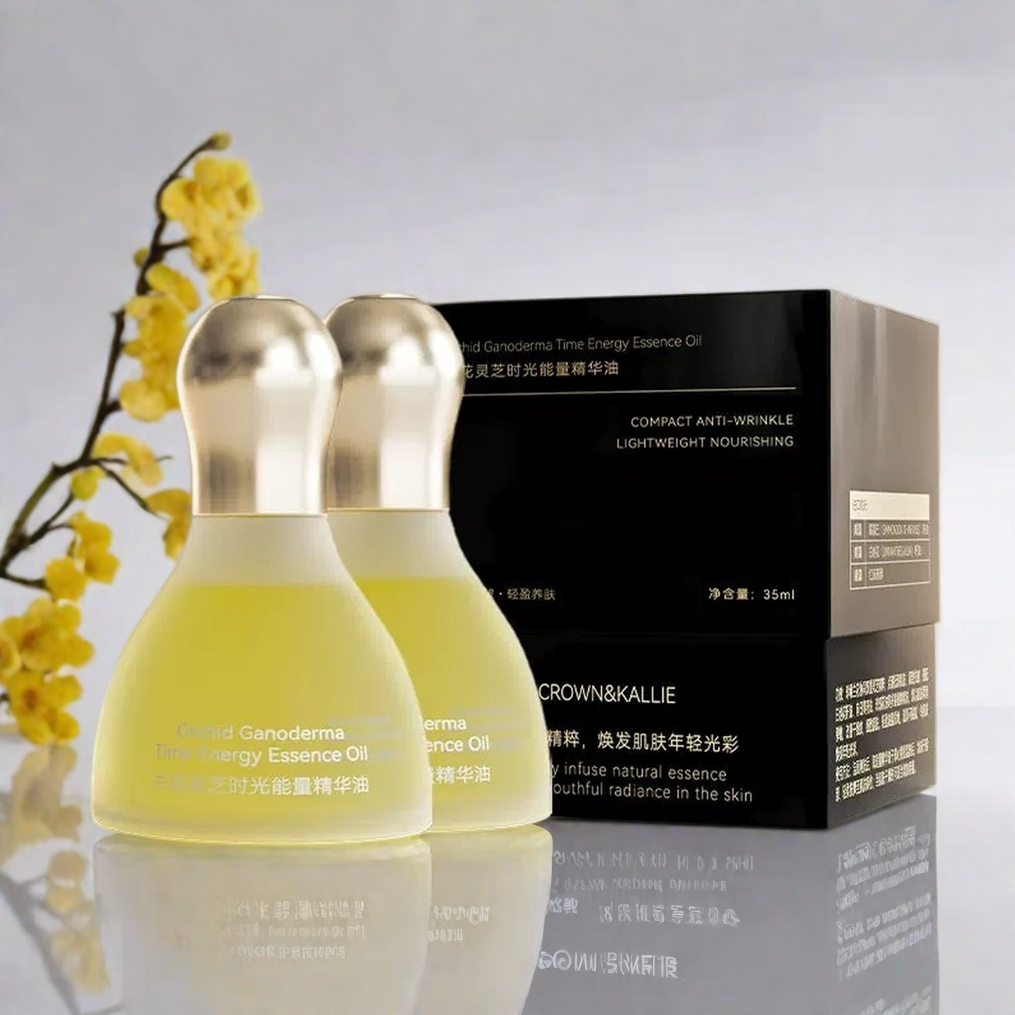 CROWNKALLIE！时光能量精华油35ml*2瓶