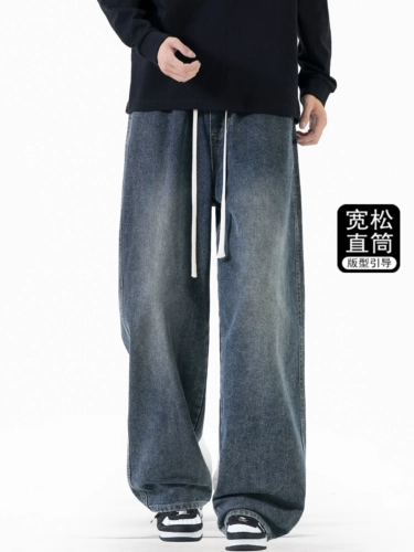 猎璞 Джинсы, мужские демисезонные штаны, в американском стиле