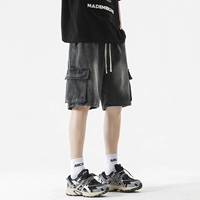 Пепел 【тонкий стиль мягкий деним】