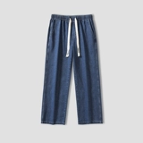 Демисезонные джинсы, штаны, свободный прямой крой, в американском стиле