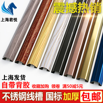 Stainless steel wire groove Surface mounted ground groove Ground groove pressure groove Open line cable artifact Metal wire groove anti-step
