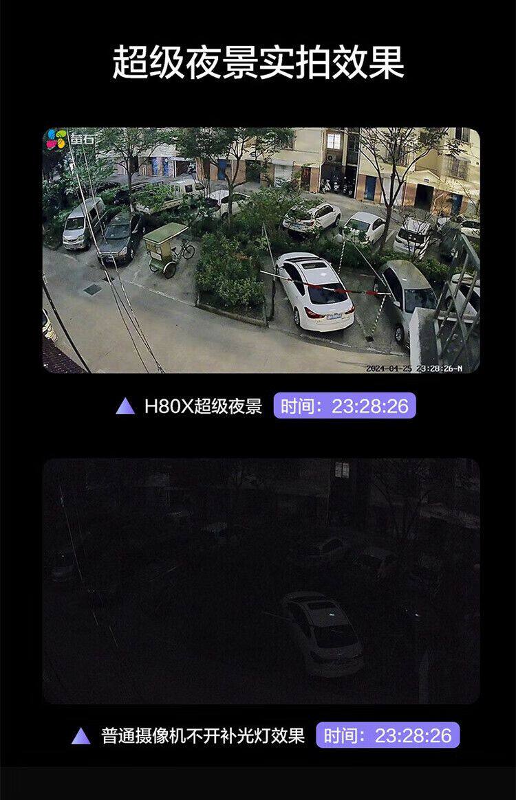 IP-камера 萤石h80x新品800万360全景摄像头4k画质臻全彩监控家用手机远程 Ezviz