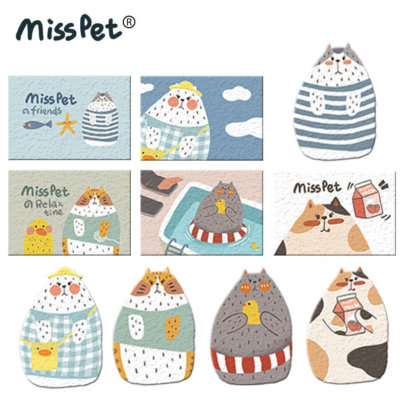 Fat Orange Convenience Store MISSPET Cat Sandmat Anti Cat Litter Basin Splash Control Sandal Mat Subcat Supplies