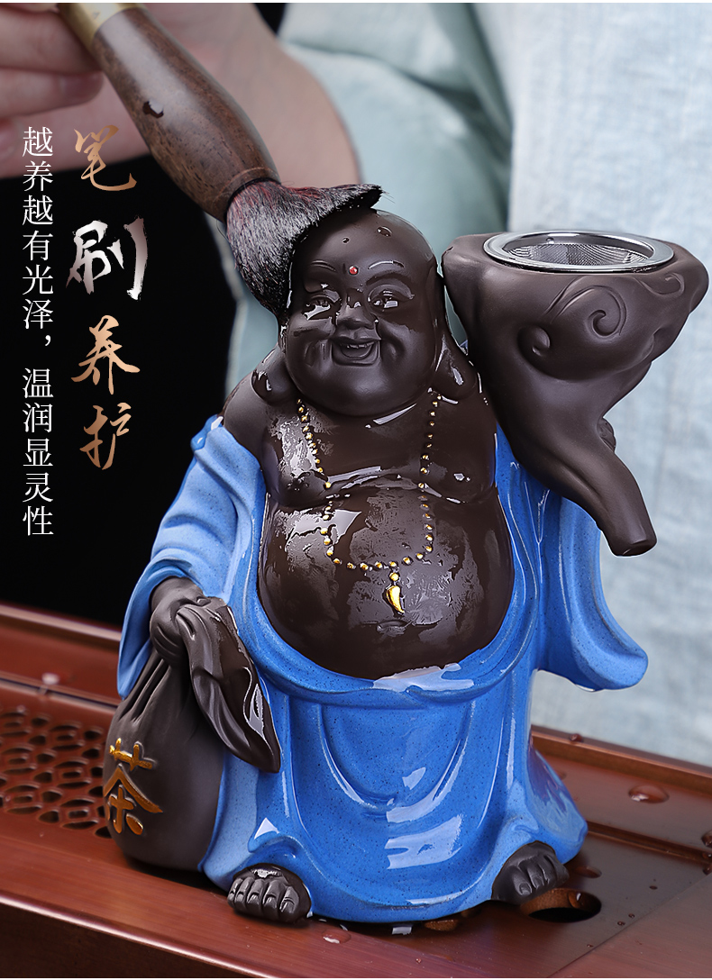 HaoFeng see colour sand clay) filter individuality creative Japanese ceramic tea pet monk kung fu tea tea accessories