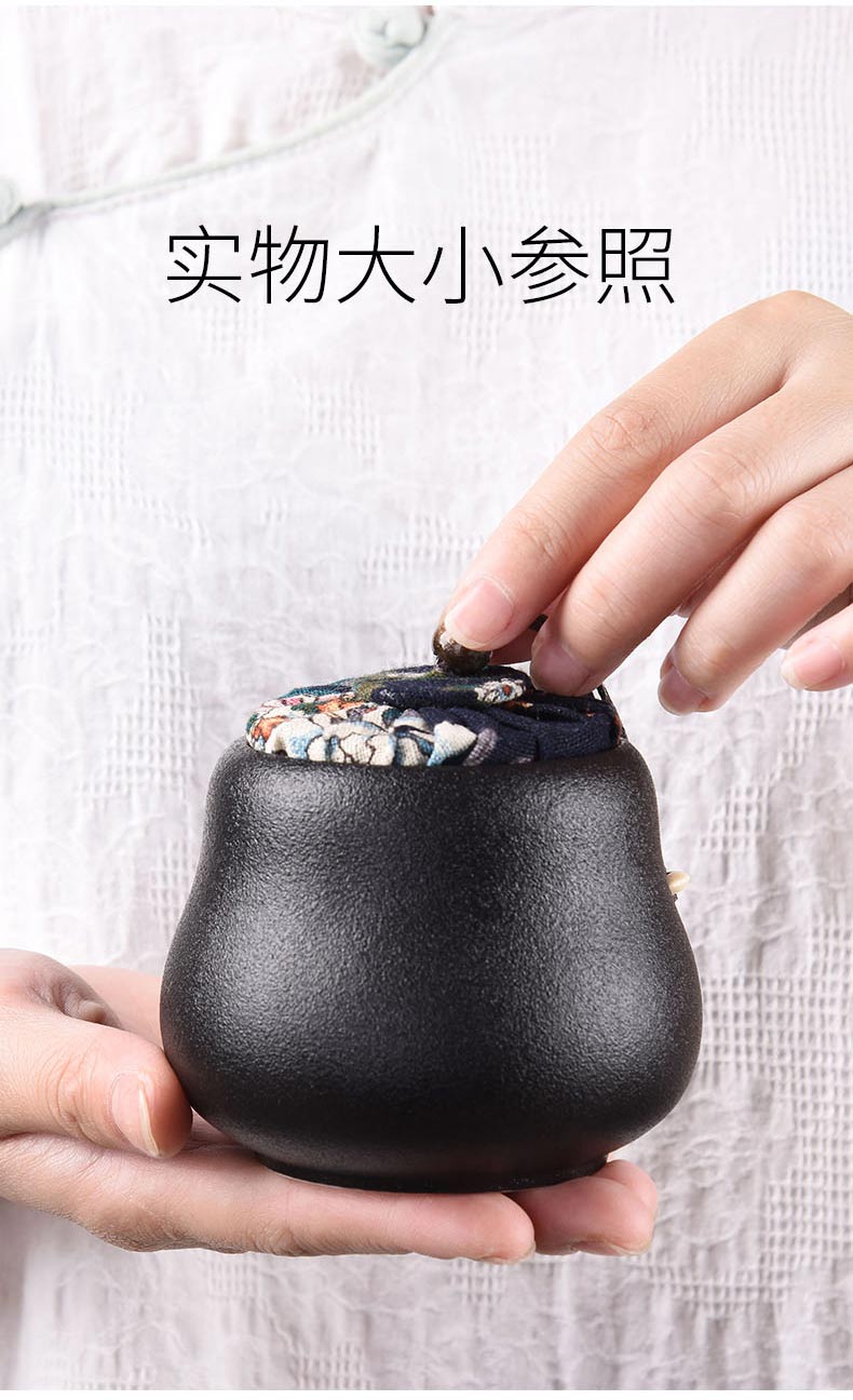 HaoFeng ceramic tea pot seal storage POTS of black tea, black tea storage tanks moistureproof mini POTS