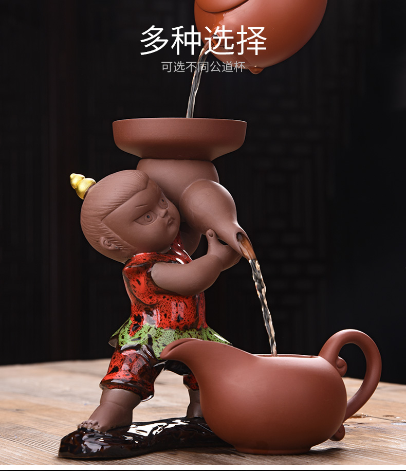 HaoFeng violet arenaceous creative gourd Eva to filter the adornment that occupy the home furnishing articles can raise tea), tea tray tea accessories