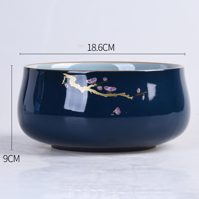 HaoFeng tea to wash to large household writing brush washer water jar washing bowl with ceramic kung fu tea set with parts spare parts for the tea taking