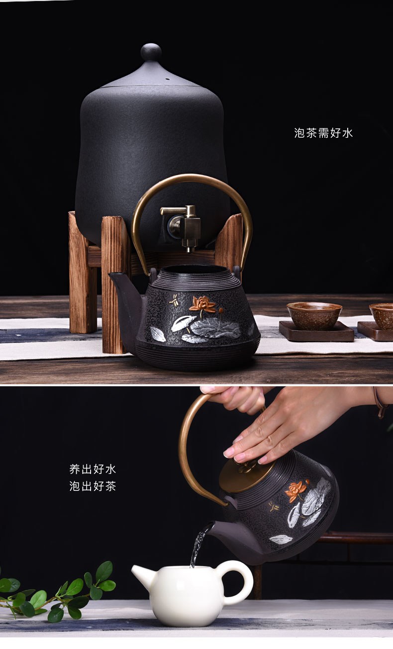 HaoFeng Taiwan volcano belt leading to purify the water container home filtration lava rock - ceramic water storage tank