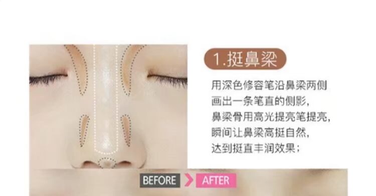 Sửa chữa Rod Kết hợp hai đầu ánh sáng hai mục đích Kết hợp kép Bột làm sáng mũi che khuyết điểm tạo khối city color