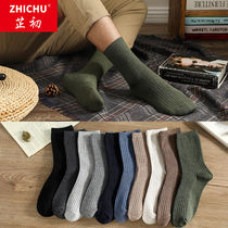  (5-10 pairs)socks mens spring and summer retro stockings deodorant mid-tube socks mens and womens same style couple breathable socks